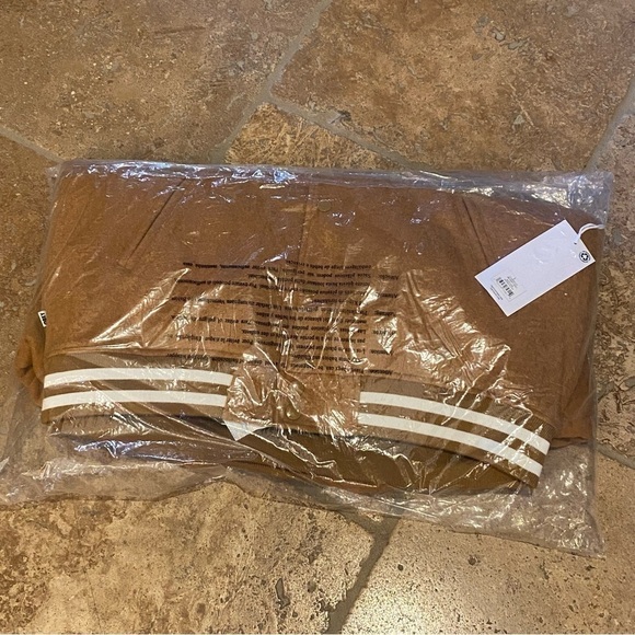 NWT~OBEY Brown Sugar Time Varsity Jacket Size Large-Unisex - Picture 5 of 7